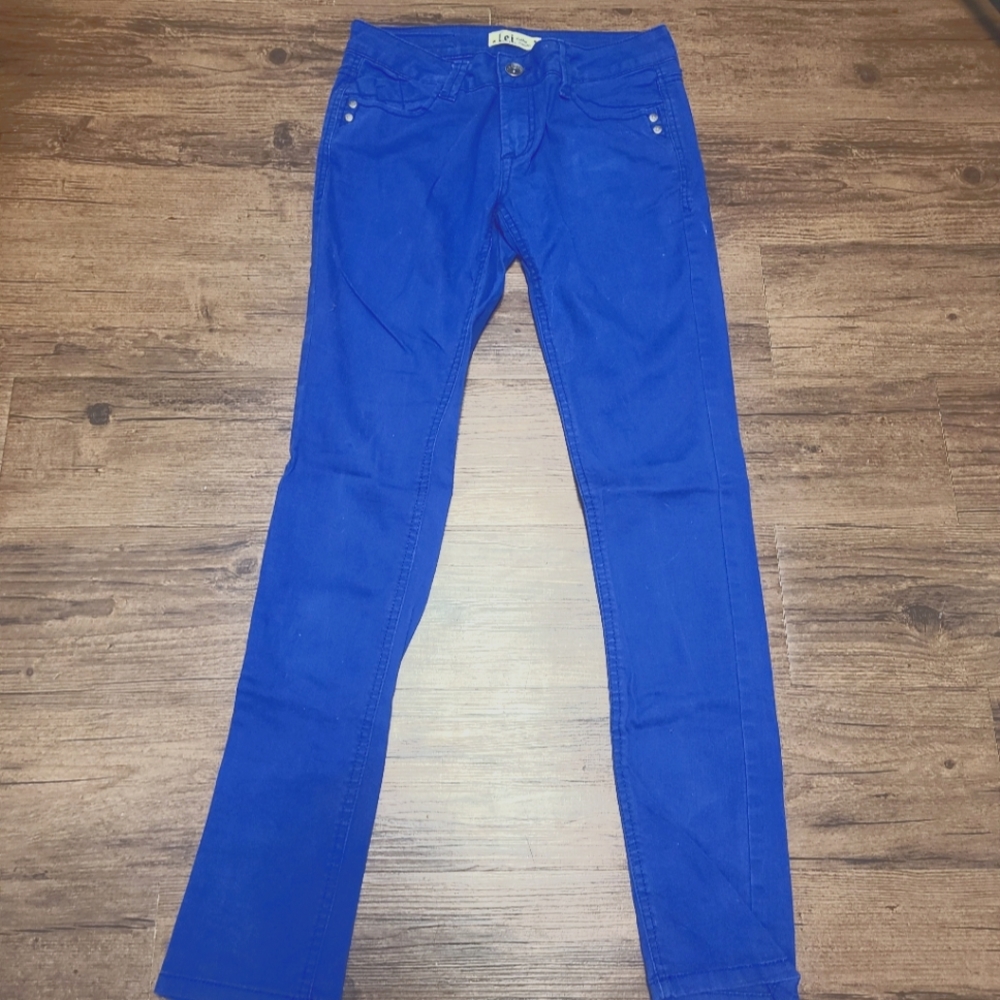 LEI Bright Blue Juniors Skinny Jeans (7)